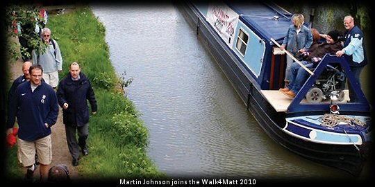 Martin Johnson joins the Walk4Matt